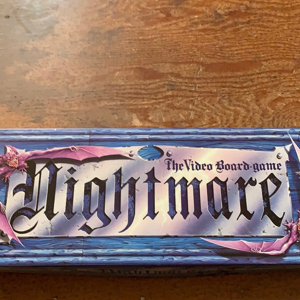 Nightmare 19901 VHS board game